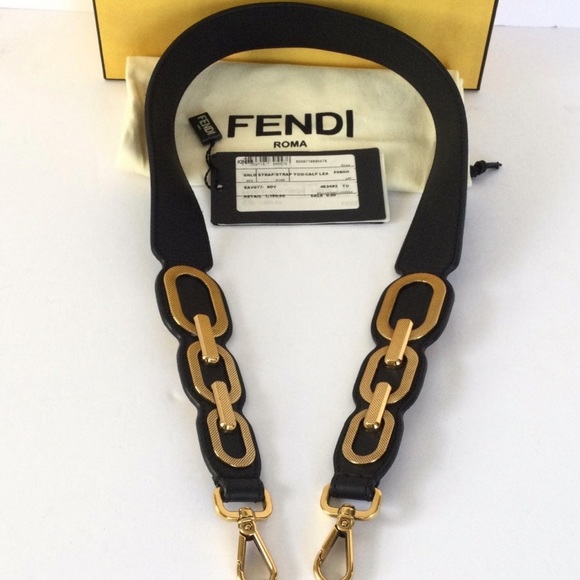 Fendi Leather Bag Strap - Picture 1 of 8